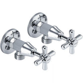 ACL Chrome Cross Handle Washing Machine Taps PENZ03